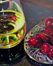 Load image into Gallery viewer, Still Life with White Wine and Cherries
