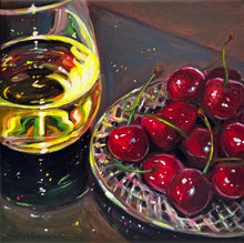 Load image into Gallery viewer, Still Life with White Wine and Cherries
