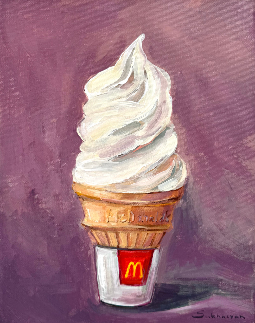 Still Life with McDonald’s Icecream