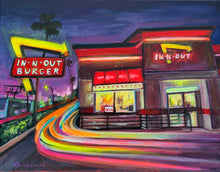 Load image into Gallery viewer, Los Angeles Cityscape. In-n-Out burger.

