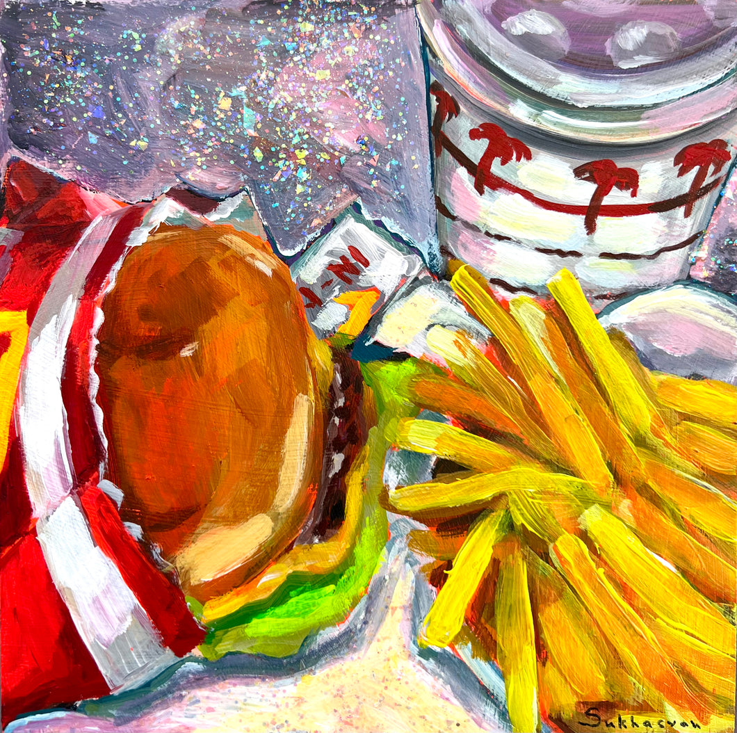 Still Life with In-N-Out Burger and Fries