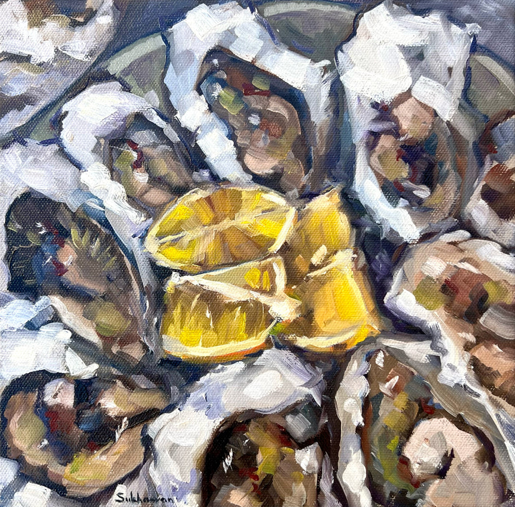 Still life with Oysters and Lemons