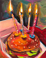 Load image into Gallery viewer, Still Life with Burger and Candles
