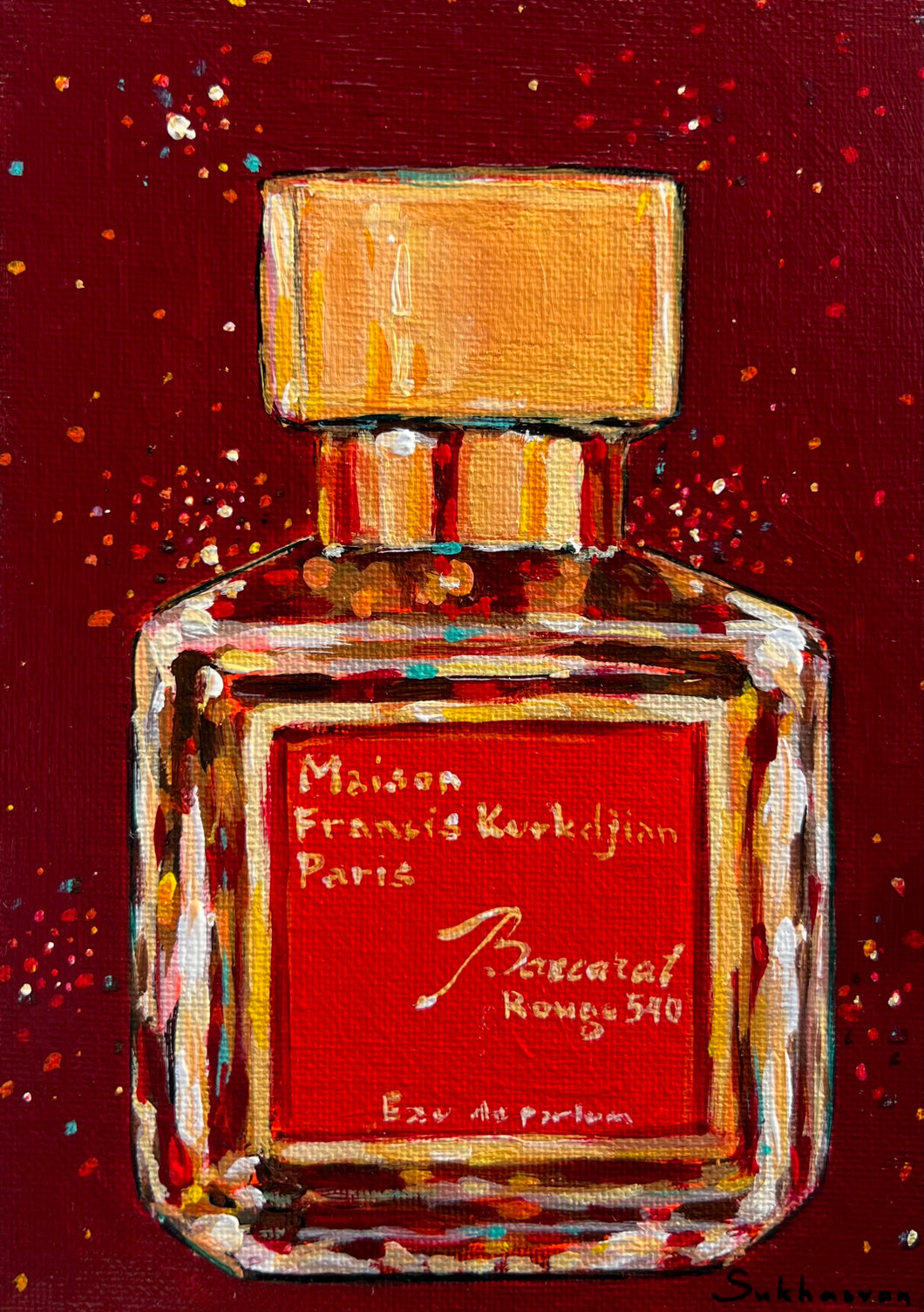 Still Life with Baccarat Rouge Perfume